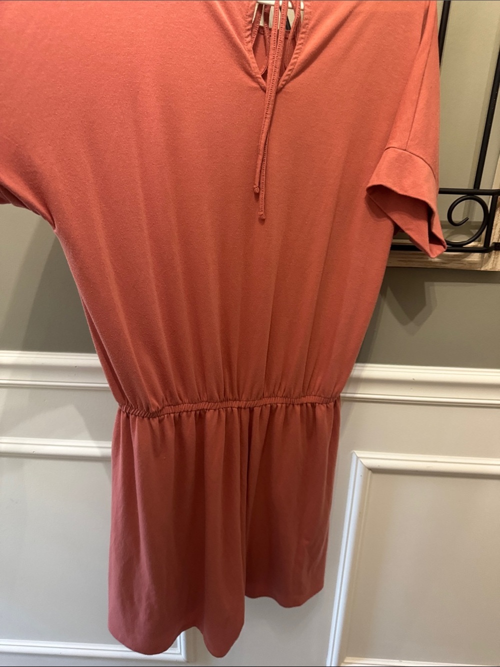 Zenana Dusty Coral Short Sleeve Romper 1X Casual - Picture 7 of 7